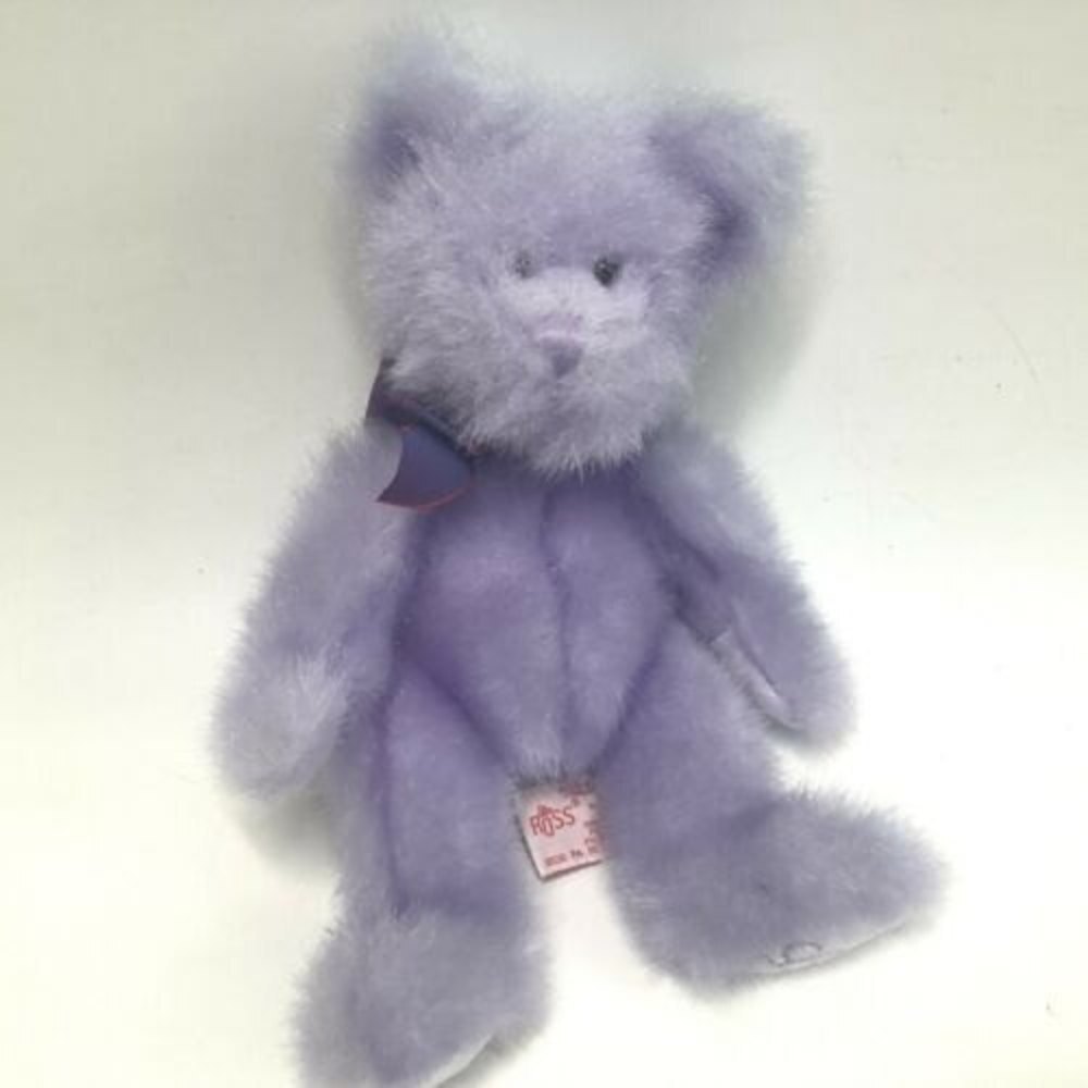 Russ Berrie Aphrodite Teddy Bear Plush 9 " Purple Love